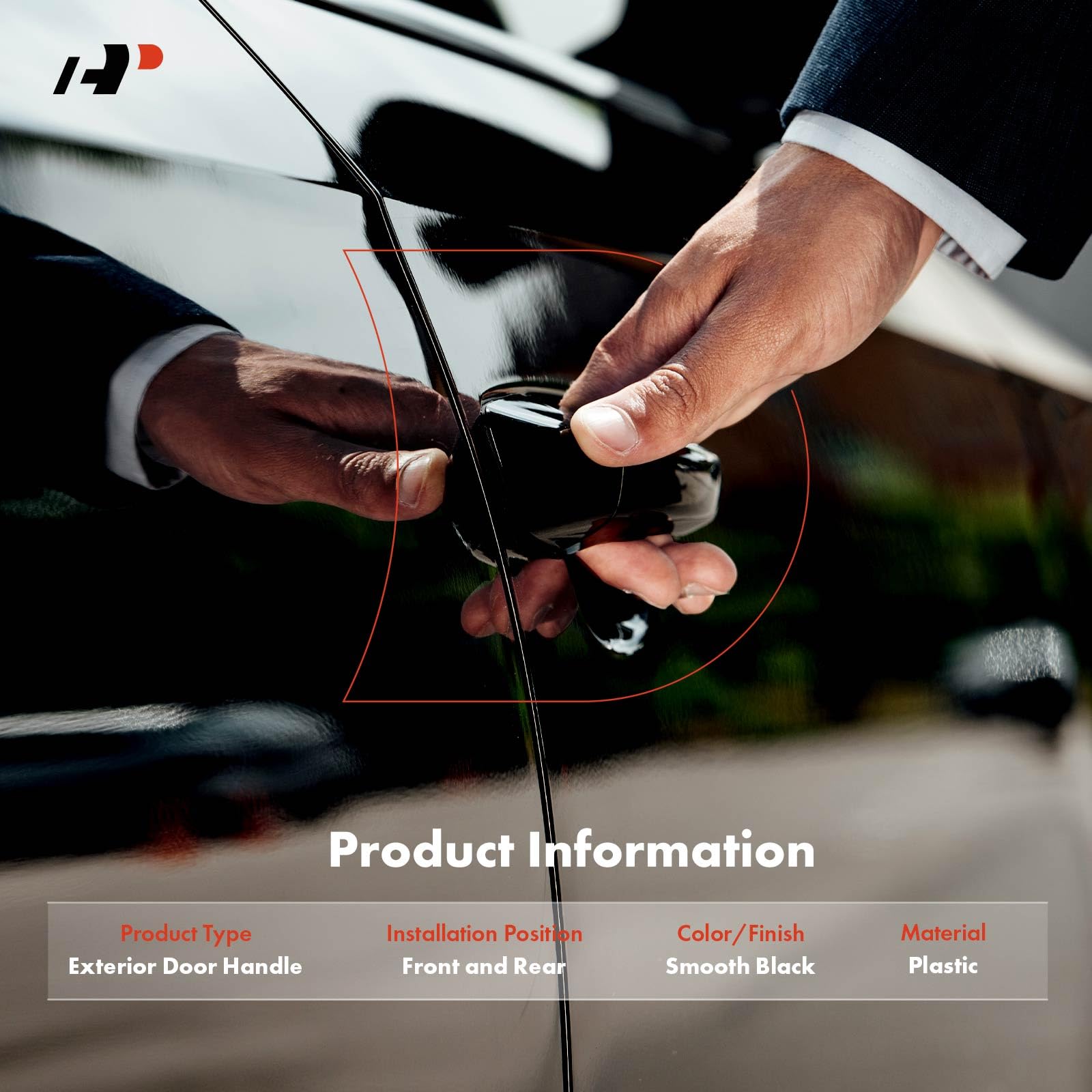 A-Premium rear passenger handle showing smooth finish and durability benefit