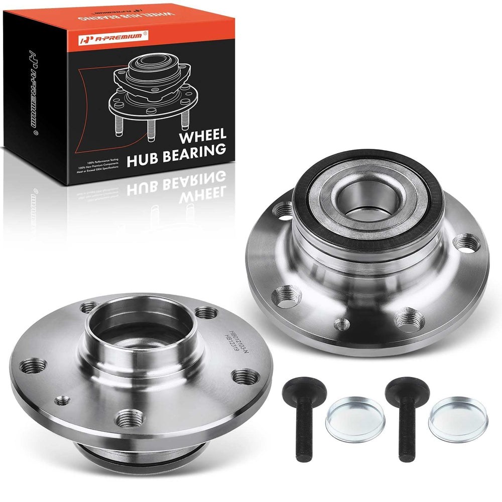 A-Premium rear hub assembly front view showing solid fitment and reliability