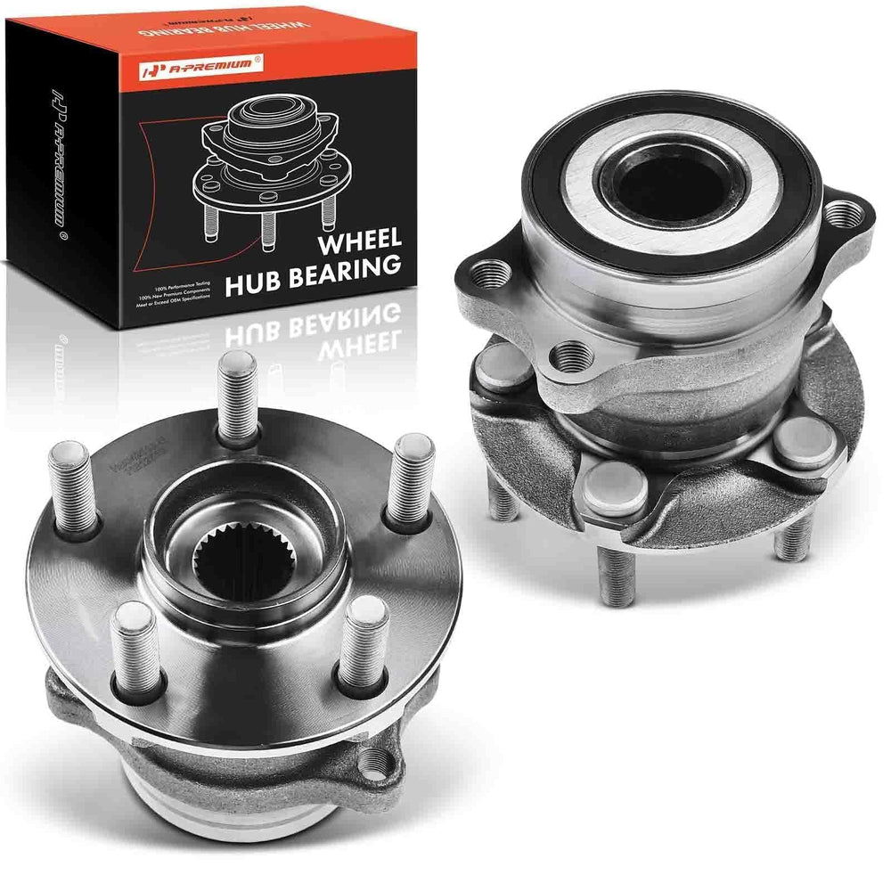 A-Premium front view hub assembly showing precise fit and rebuilt stability