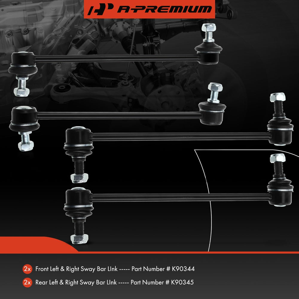 A-Premium rear link greasable ball stud detail reducing noise and friction