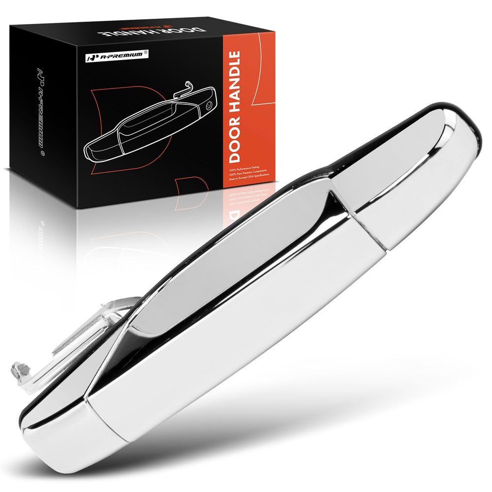A-Premium rear right handle front view showing chrome appearance and direct-fit benefit