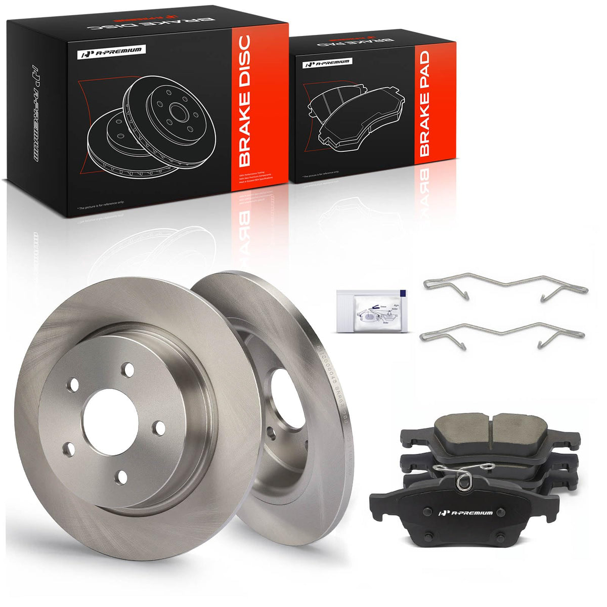 A-Premium rear rotor front view showing clean surface and fitment benefit