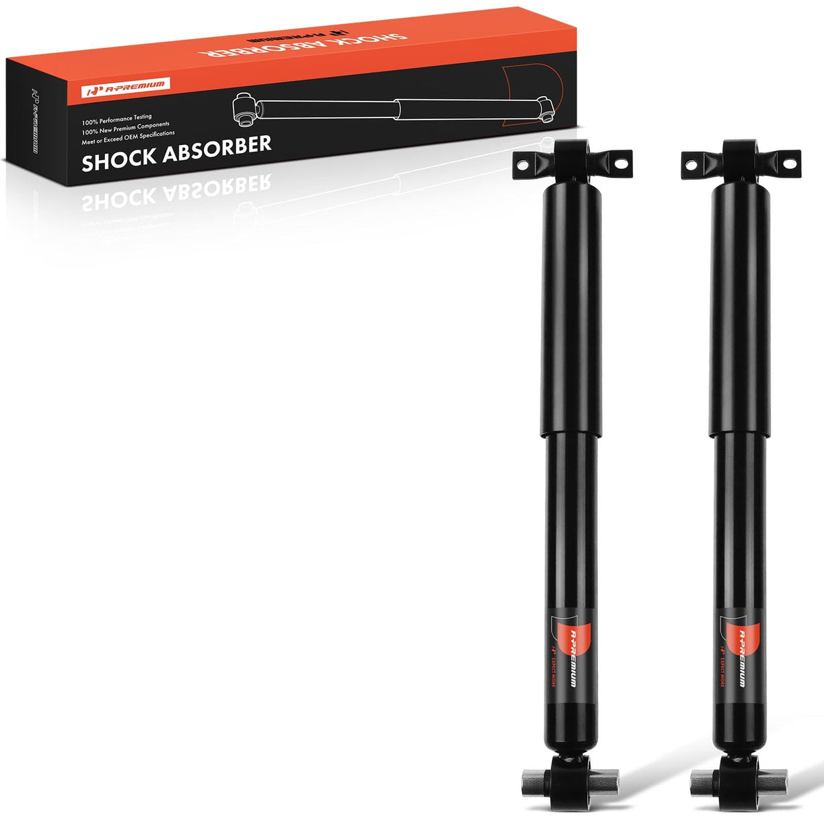 A-Premium rear shock front view showing complete unit and reliable fit