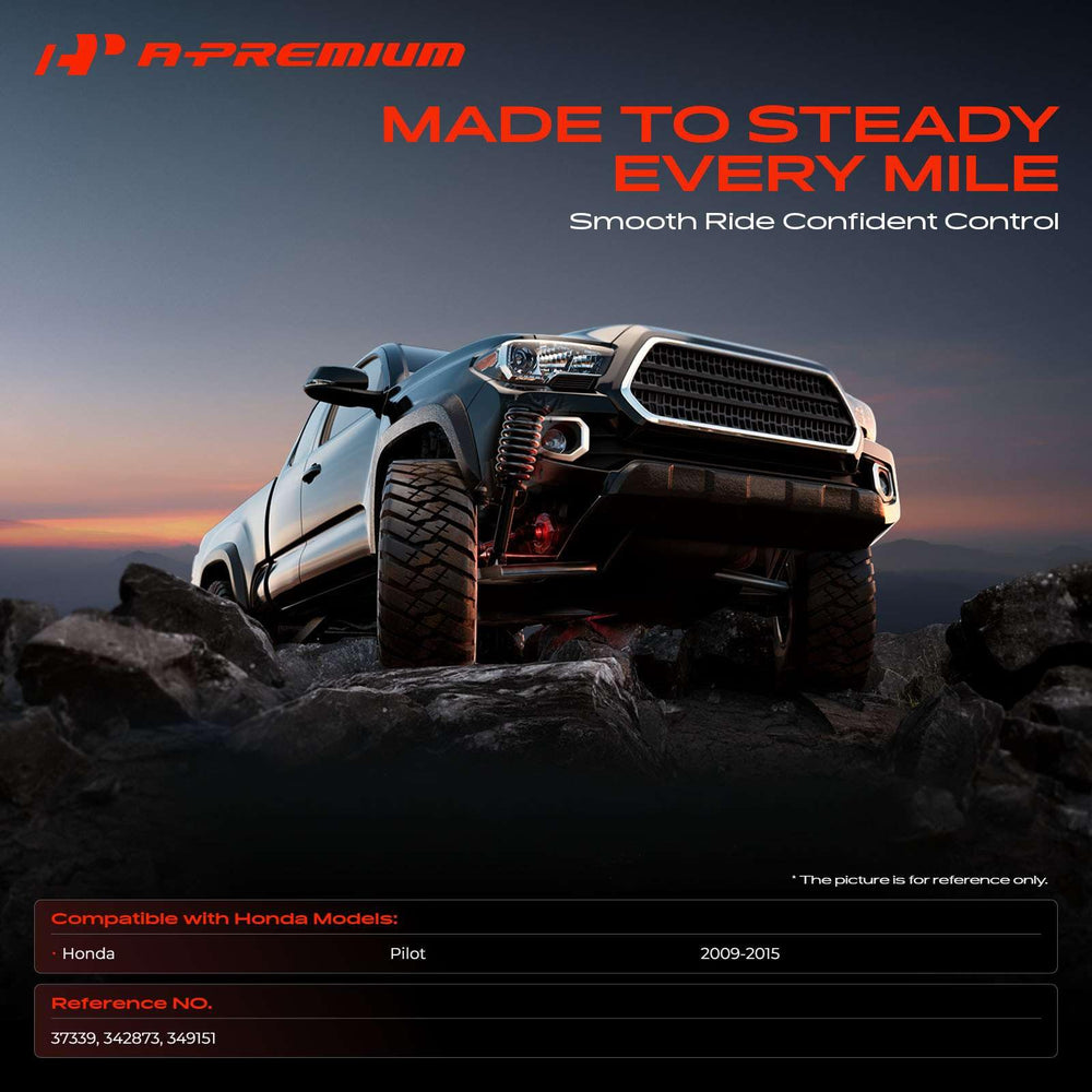 A-Premium rear shock side profile highlighting durable body and finish