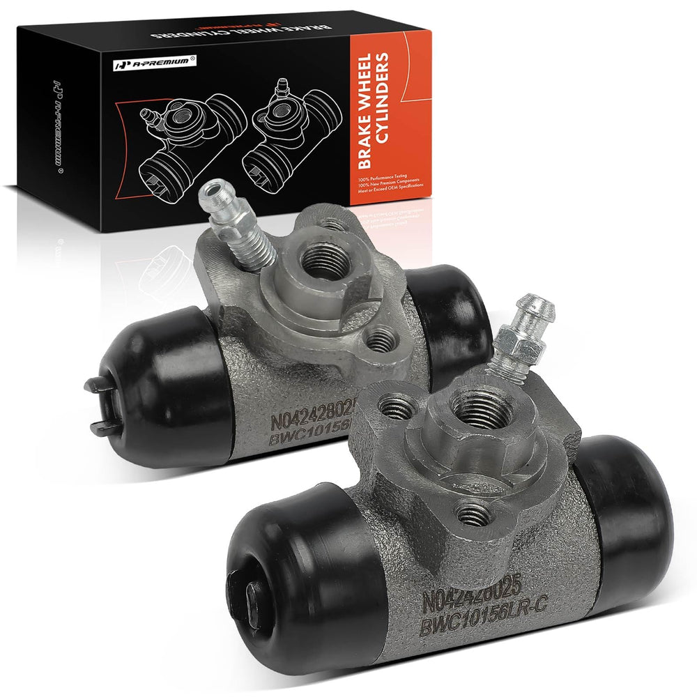 A-Premium rear wheel cylinder front view showing solid construction and reliable replacement