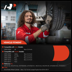 A-Premium wheel cylinder side profile illustrating compact fit and straightforward installation
