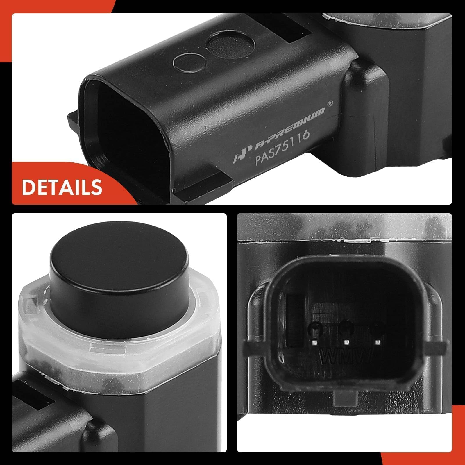 Label close-up with A-Premium reference numbers showing correct part identification