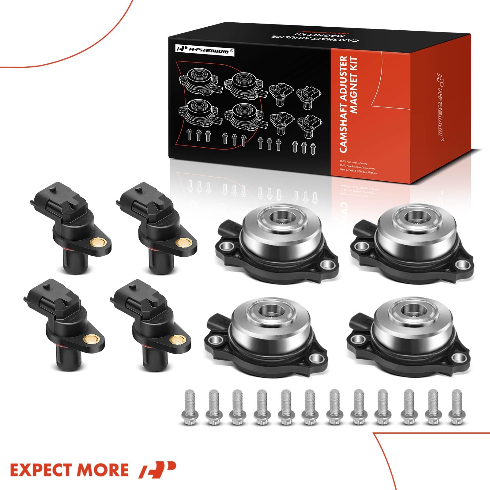 A-Premium reference number stickers on parts highlighting OEM cross-reference confidence