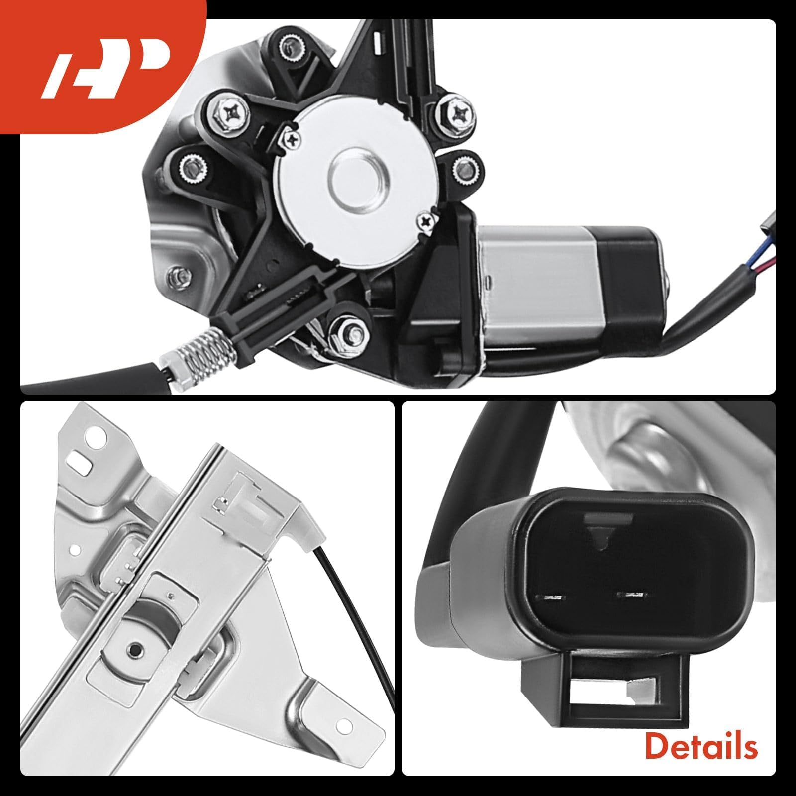 A-Premium regulator arm texture close-up showing reinforced metal strength