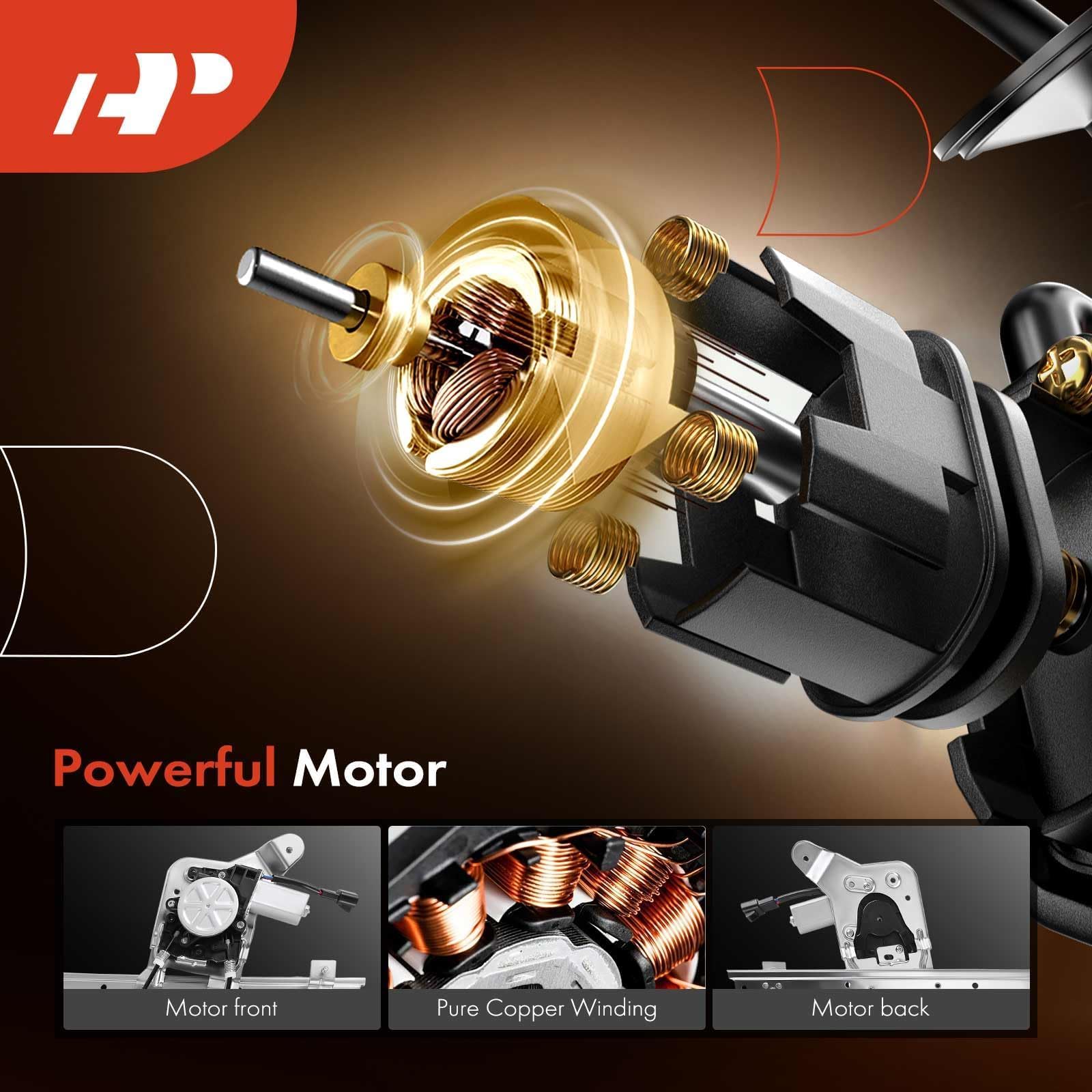 A-Premium bolt pattern and brackets close-up demonstrating direct-fit accuracy