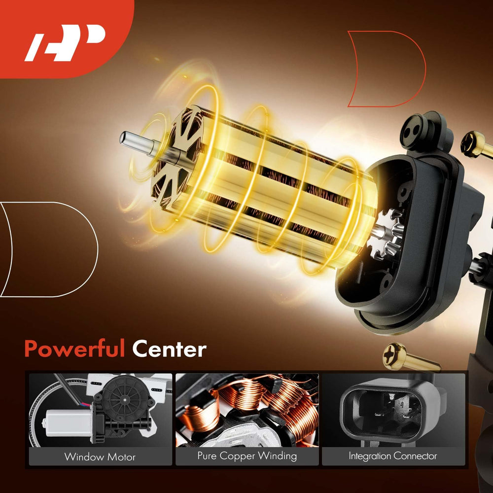 A-Premium regulator cable and track close detail, built for smooth window movement