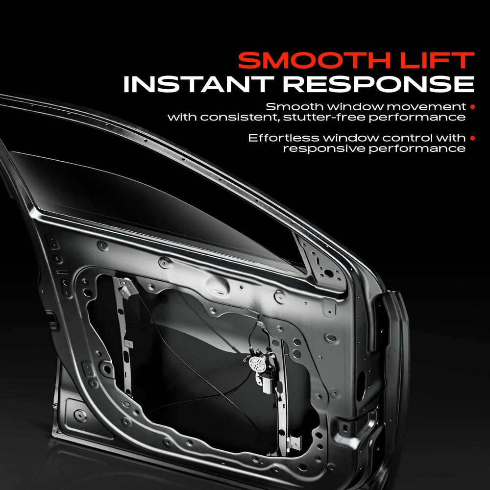 A-Premium regulator installed inside door illustrating restored window operation benefit