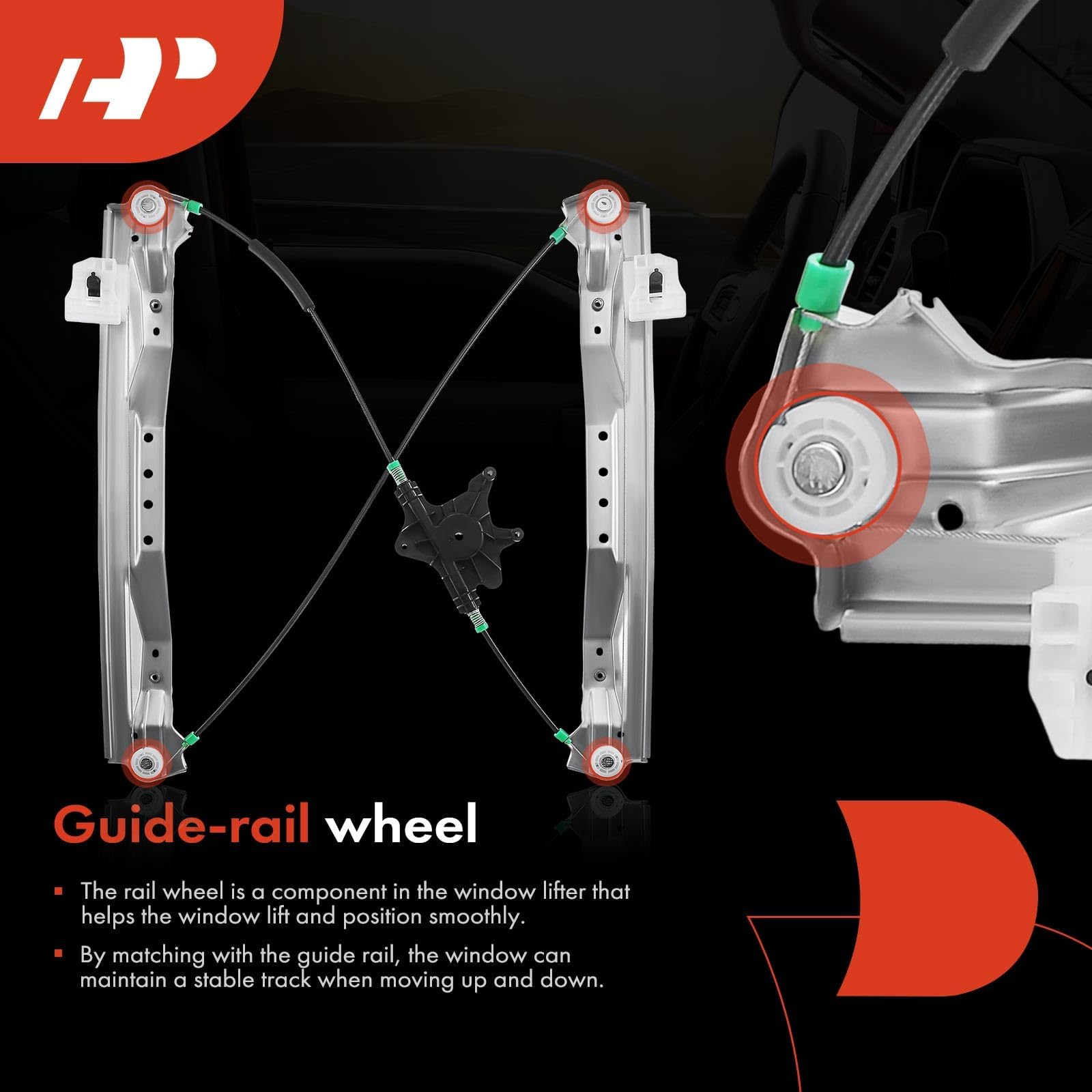 A-Premium regulator side view showing mechanical assembly without motor for clarity