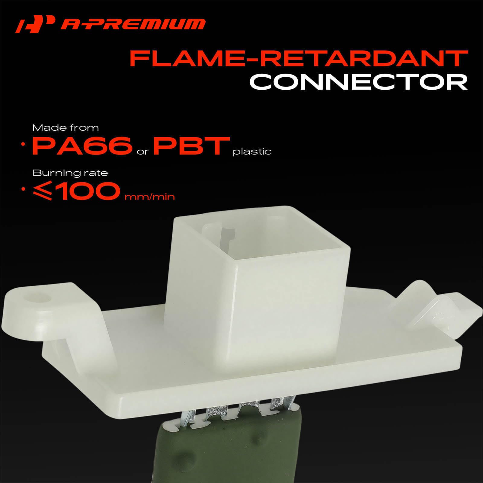 A-Premium connector pins side view showing corrosion-resistant contact benefit