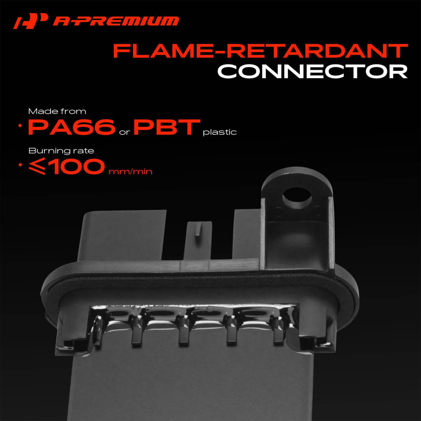 A-Premium resistor installed under dash demonstrating restored fan control