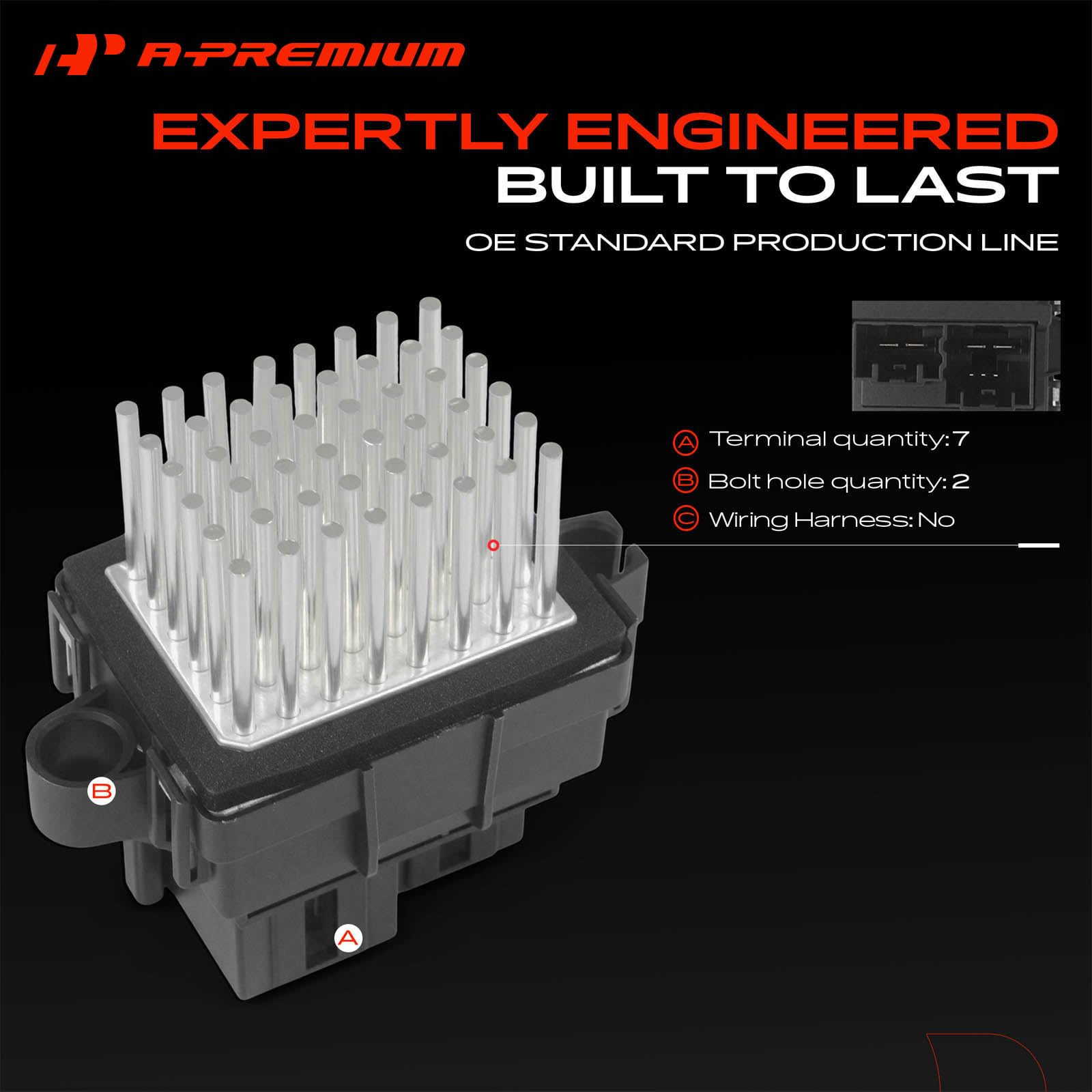 A-Premium detailed view of pin layout for accurate part matching