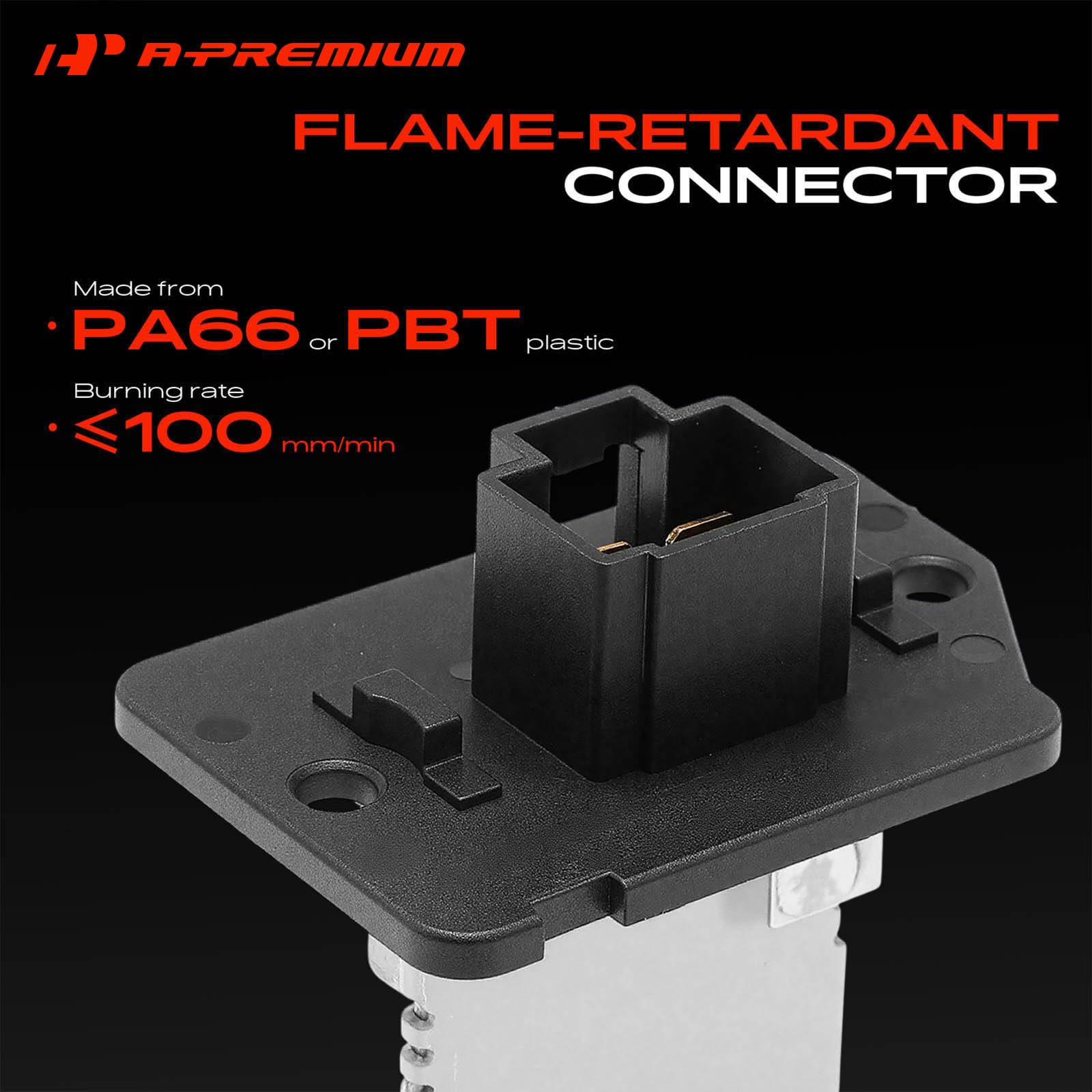 A-Premium resistor surface and terminal finish highlighting durable construction