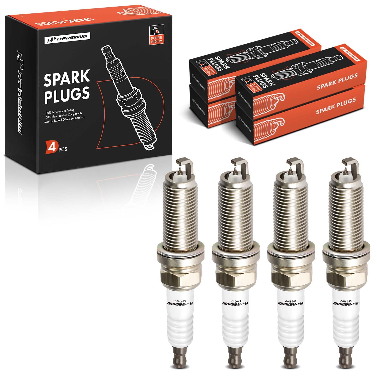 A-Premium spark plug beside ruler showing dimensions for confident fit verification