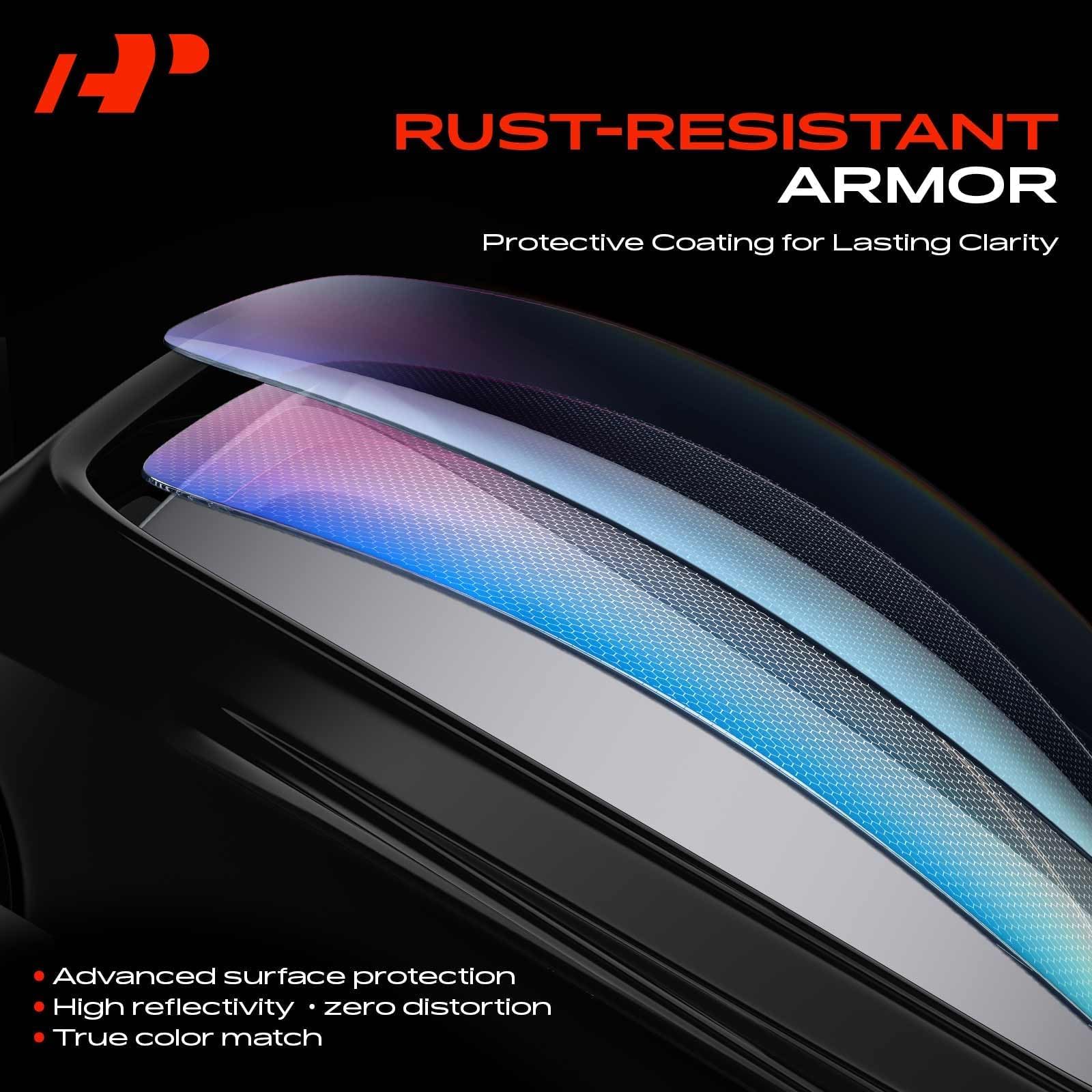 A-Premium mirror held in hand illustrating size and ease-of-install benefit