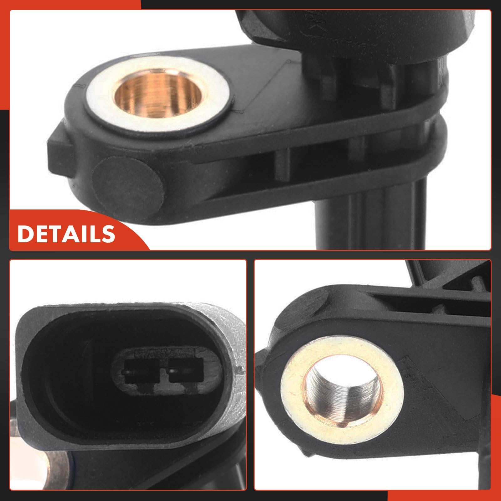 A-Premium sensor cable and boot close-up showing flexible strain relief for durability