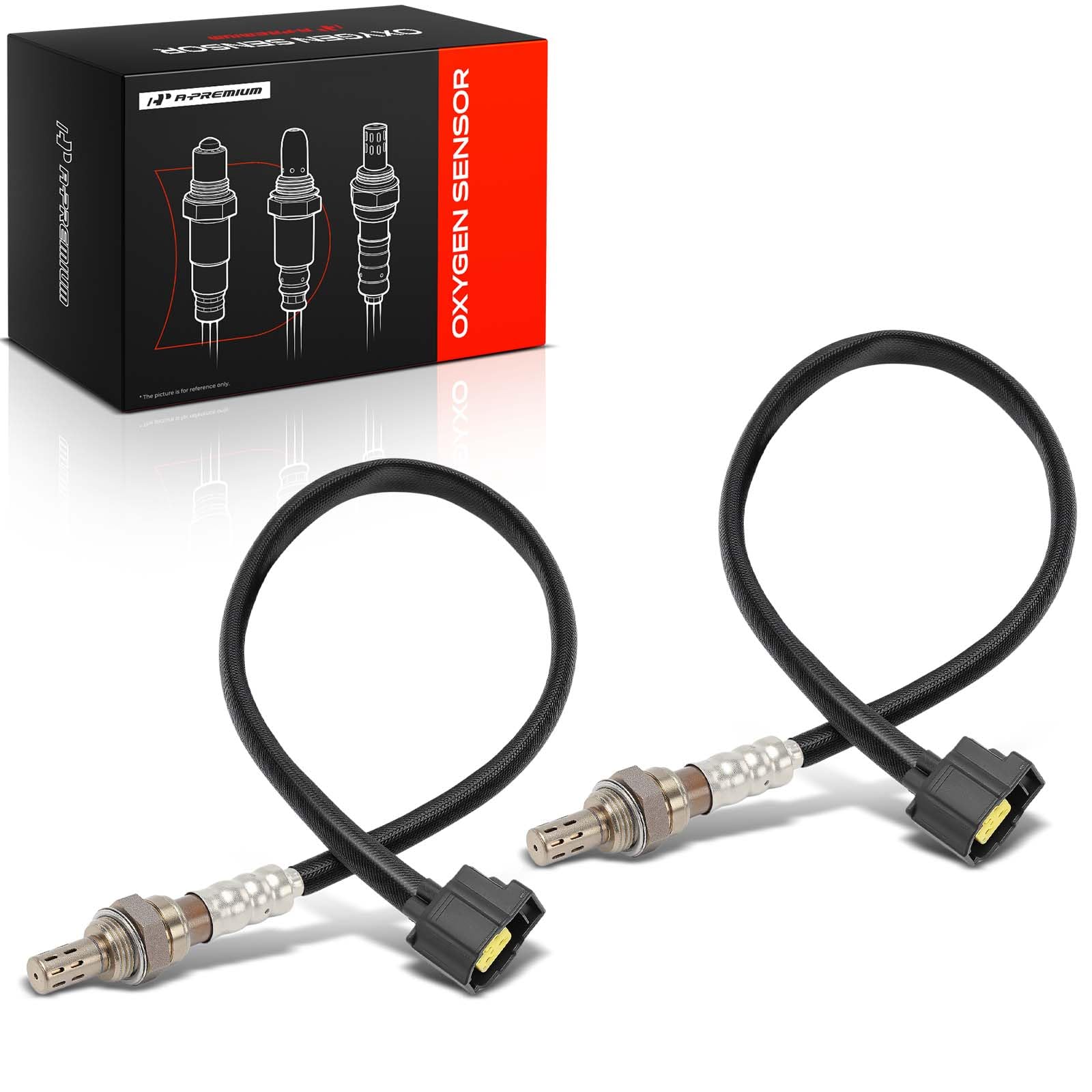 A-Premium sensor near exhaust pipe showing correct placement and emissions monitoring