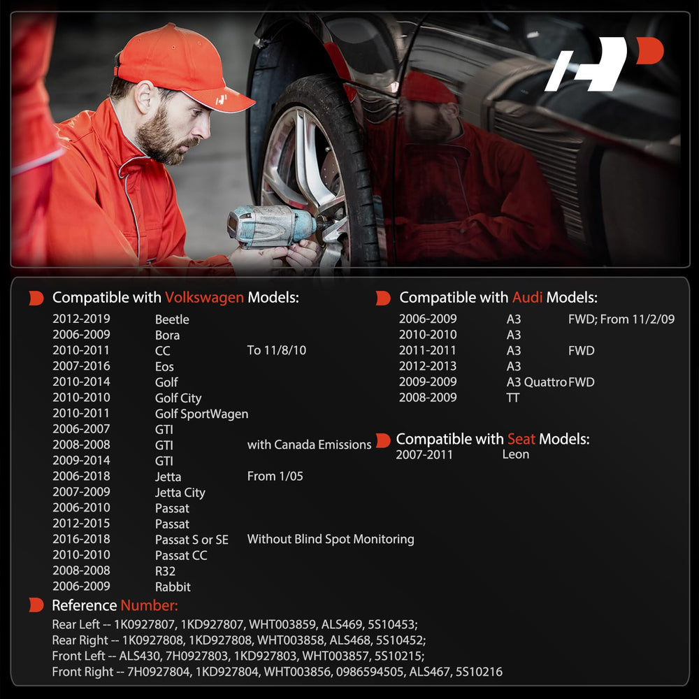 A-Premium front sensor close-up showing precise mounting and fit reliability
