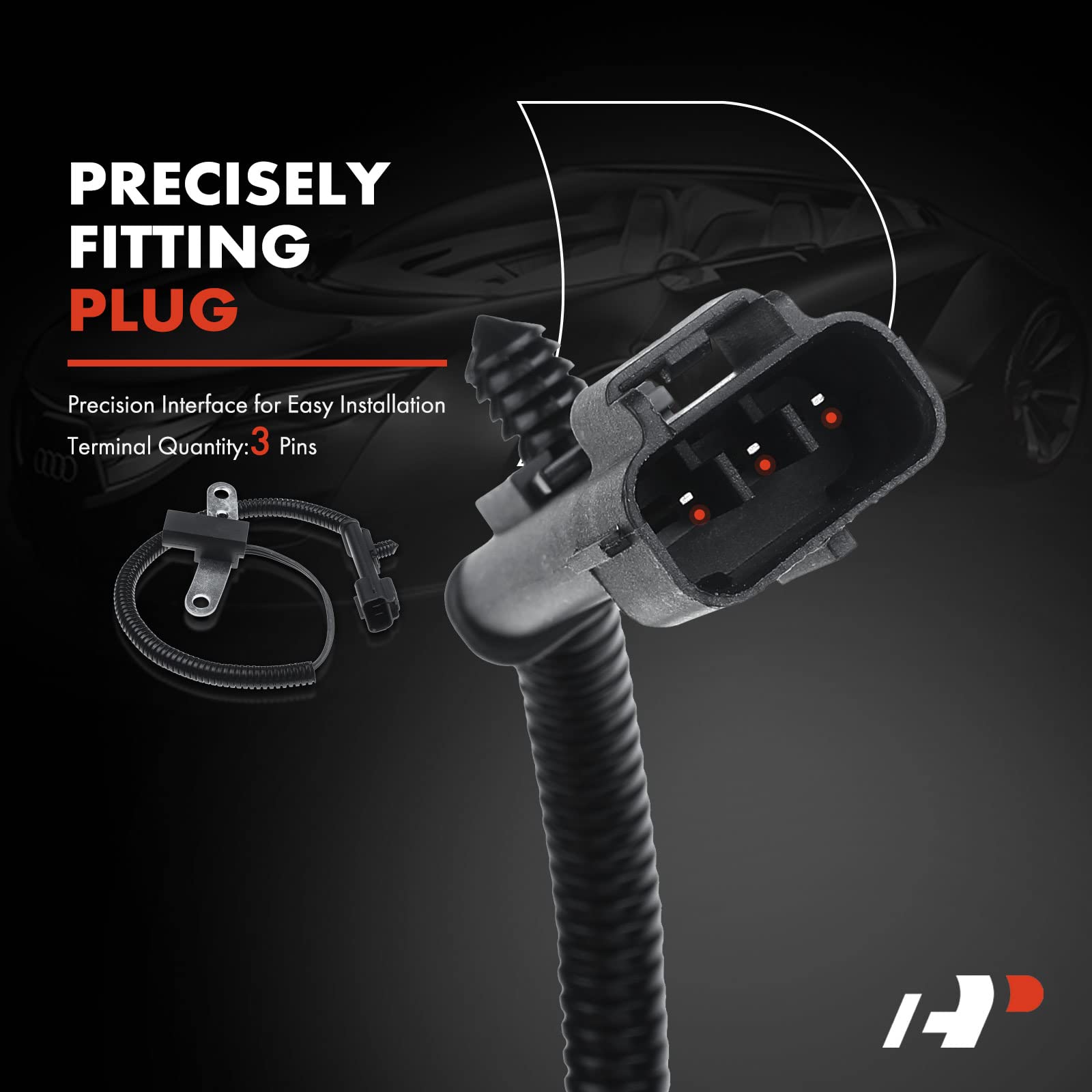 A-Premium sensor installed in engine bay demonstrating direct-fit replacement