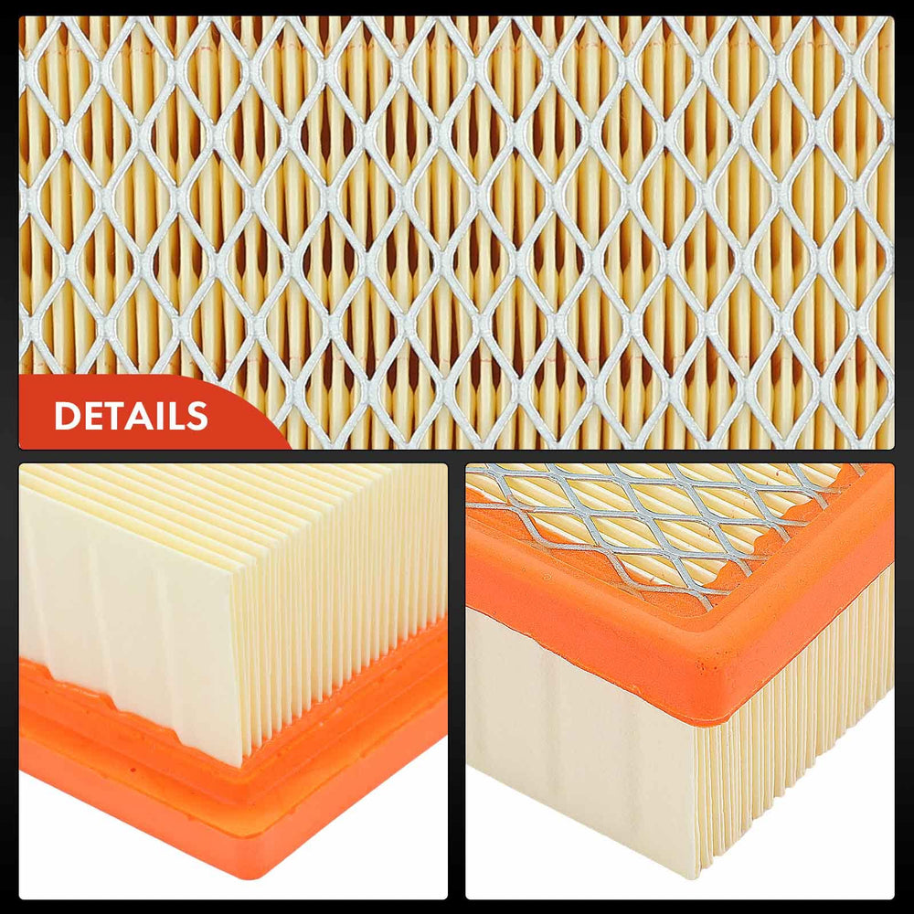 A-Premium filters side-by-side with worn filters illustrating replacement performance