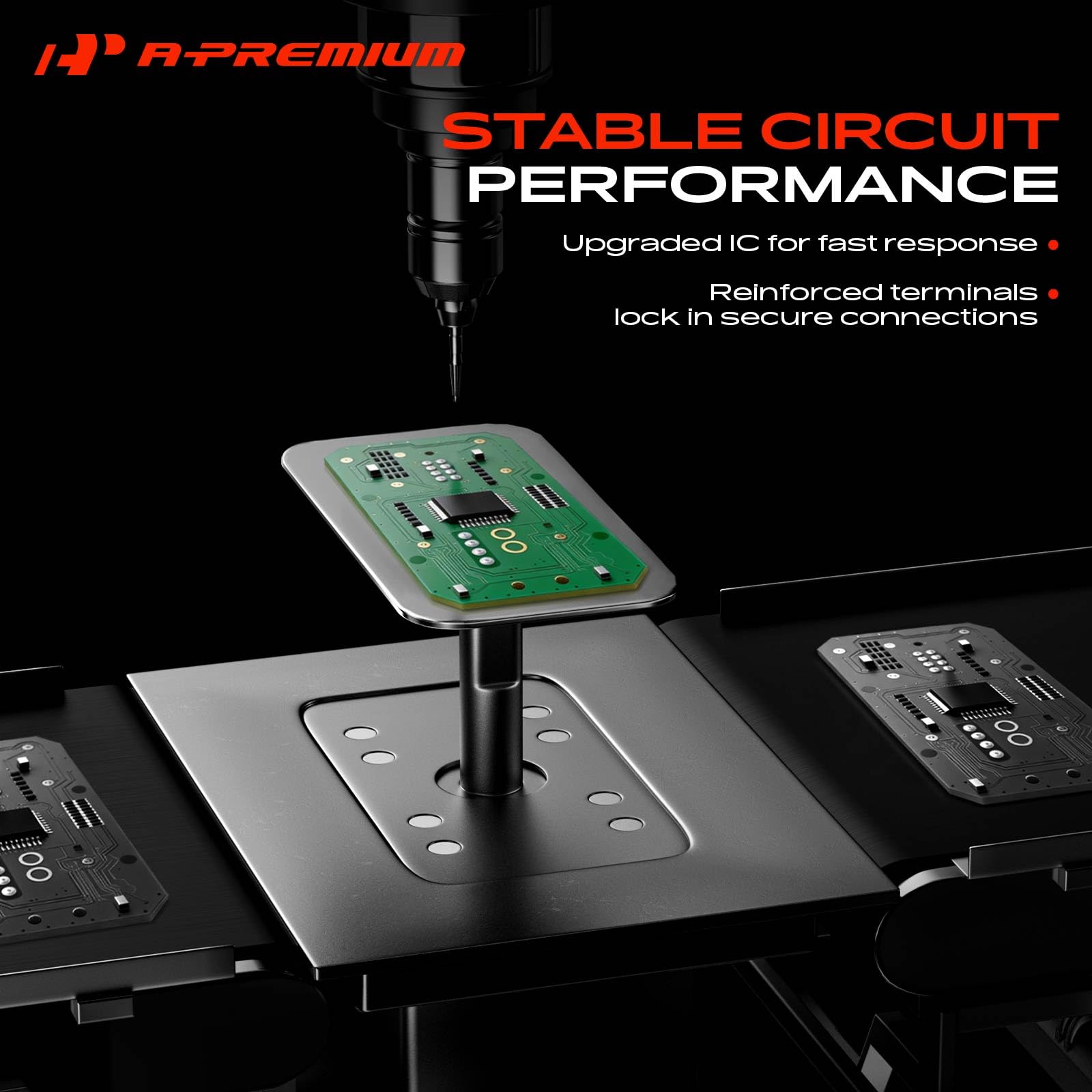 A-Premium side profile showing durable plastic housing for lasting durability