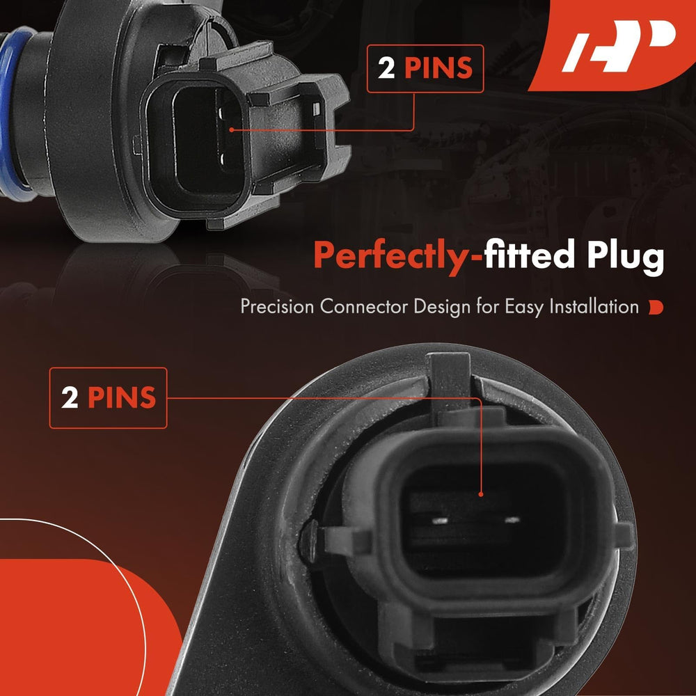 A-Premium side profile of the sensor mounted, demonstrating correct transmission placement and secure mounting