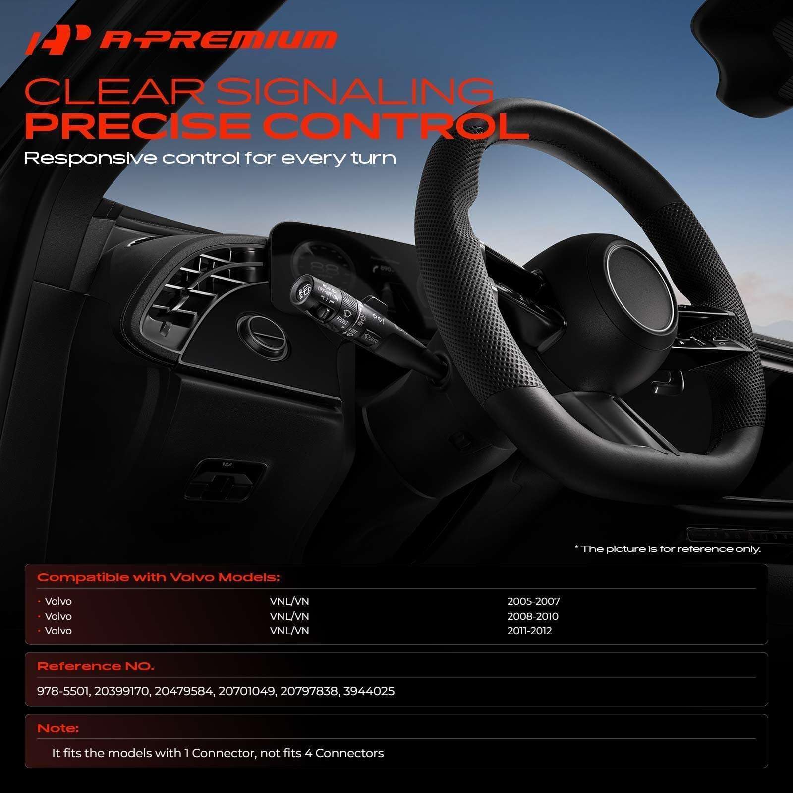 A-Premium side profile showing stalk detail for precise fingertip control benefit