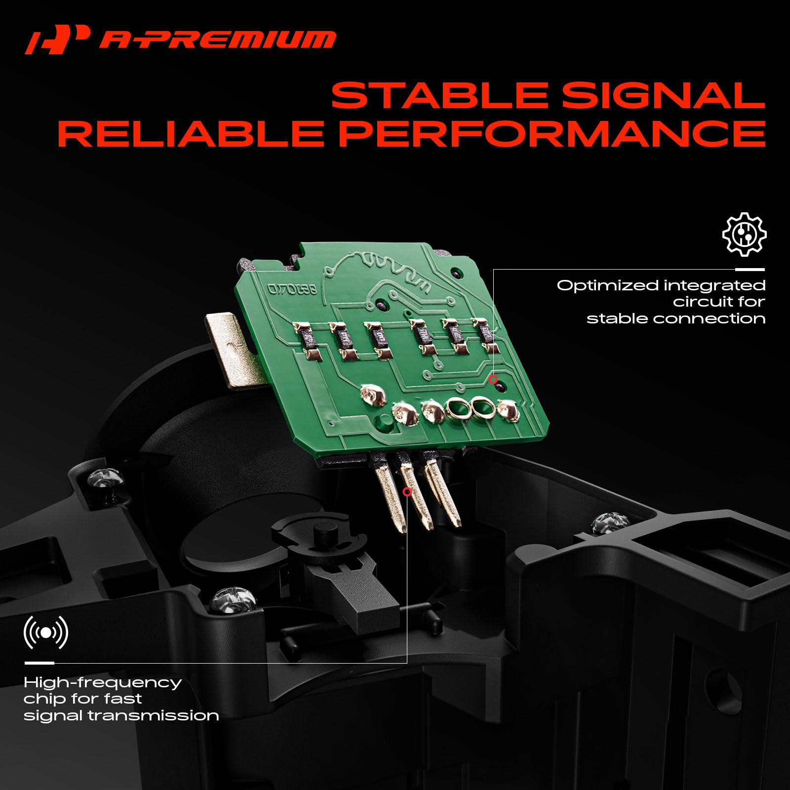 A-Premium side profile with indicator markings matching original factory control layout