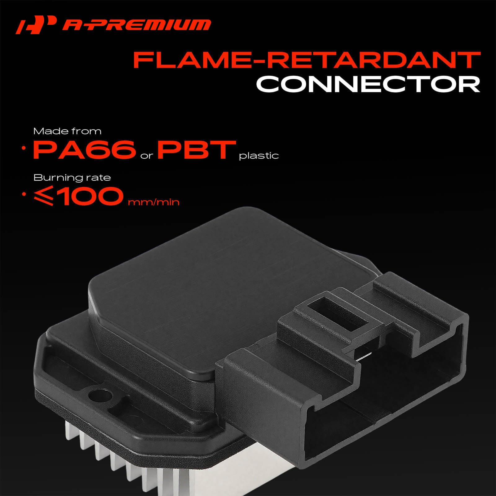 A-Premium resistor next to ruler showing compact dimensions for clearance verification