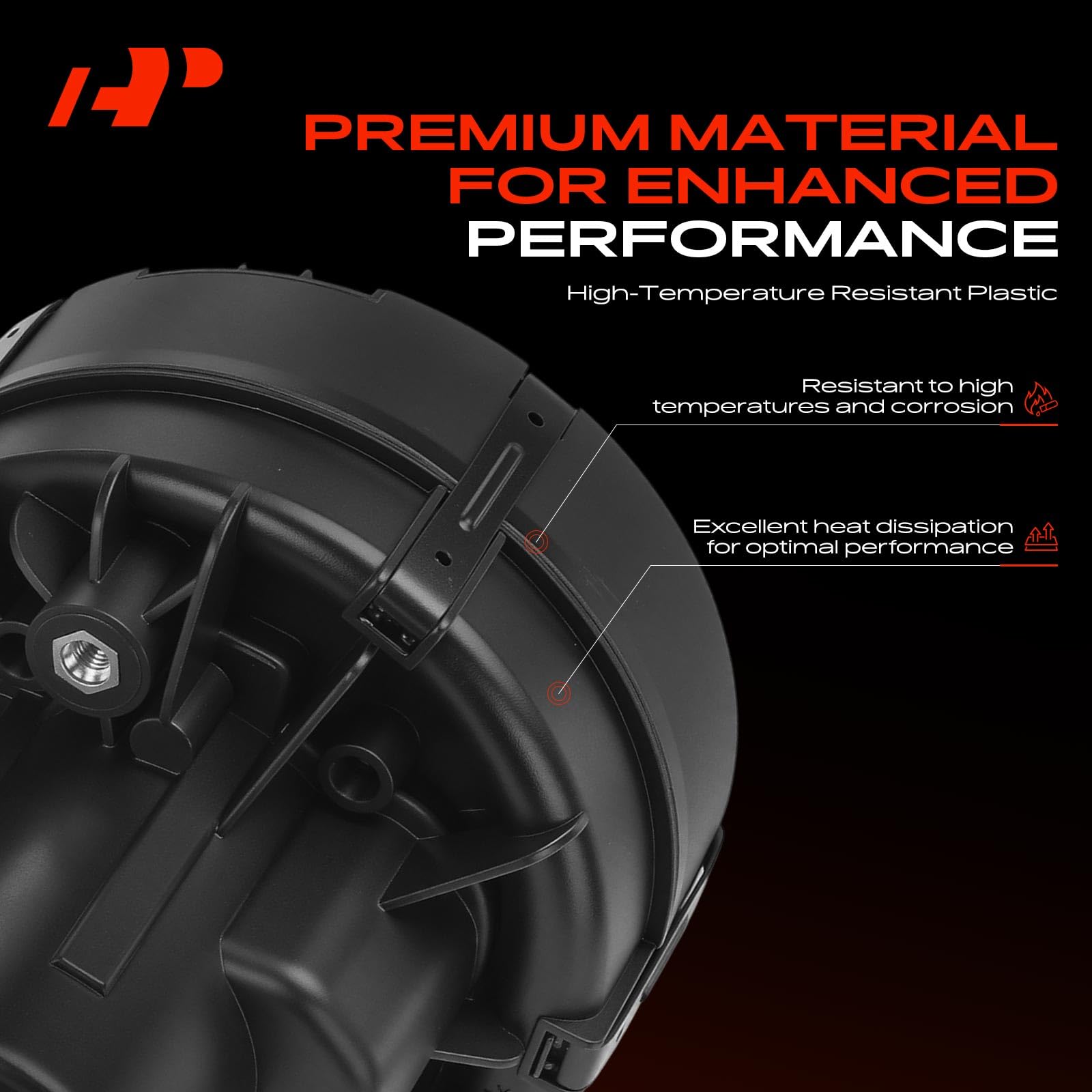 A-Premium smog pump hose ports detail showing three connectors for precise fitment