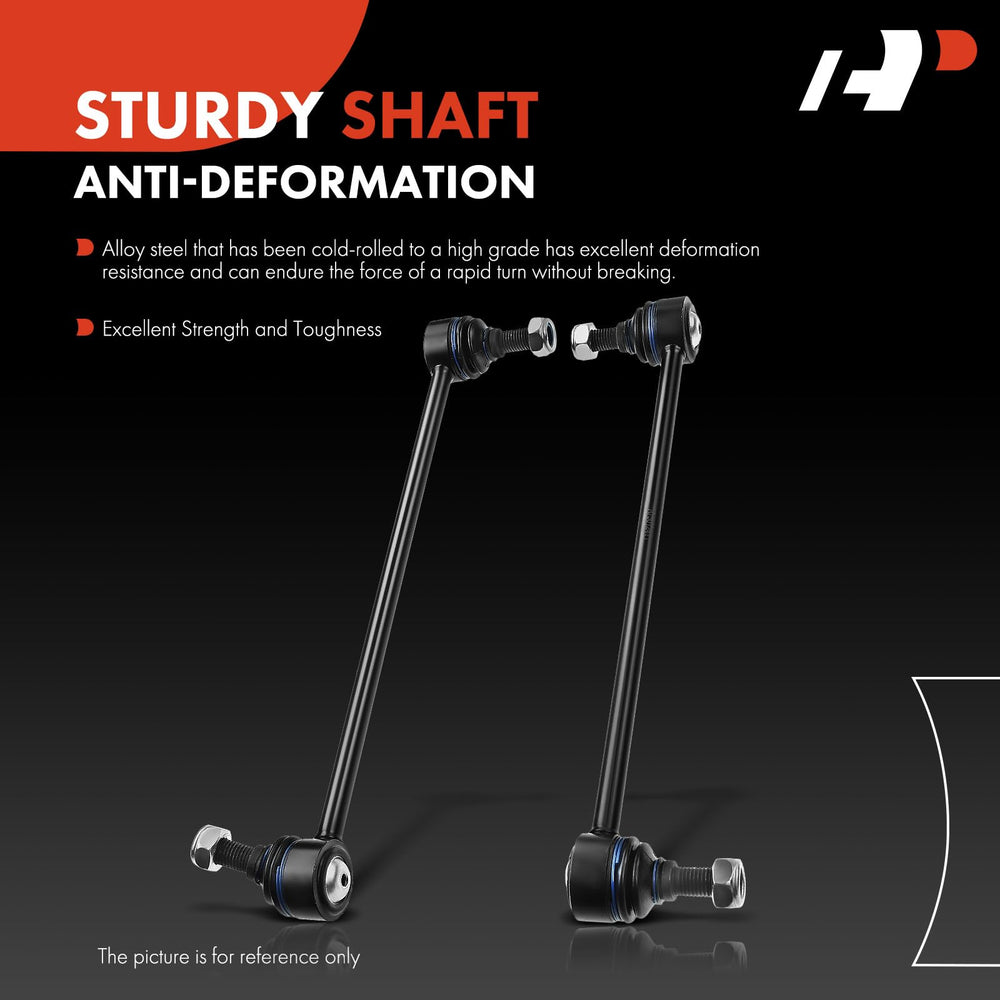 Side profile of A-Premium stabilizer link, showing mounting points for accurate fitment