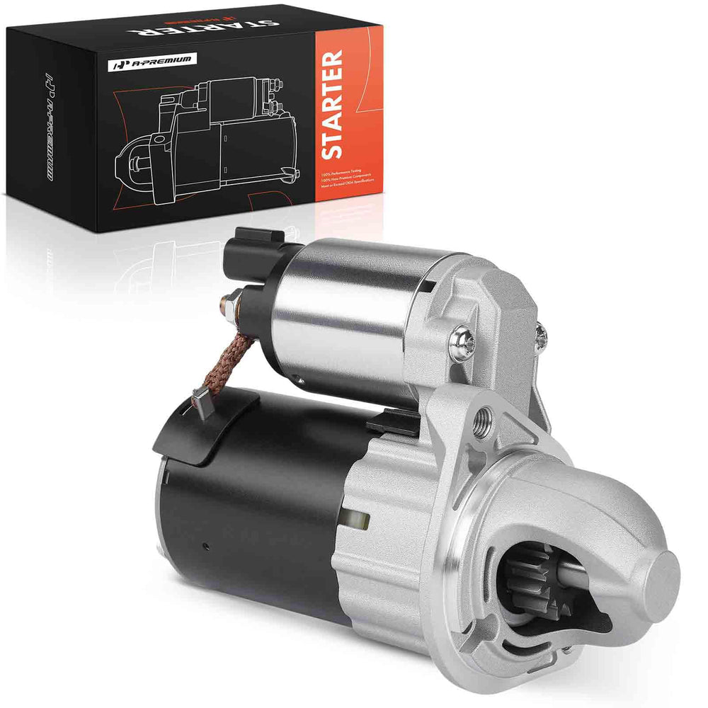 A-Premium starter front view showing compact build and reliable fit