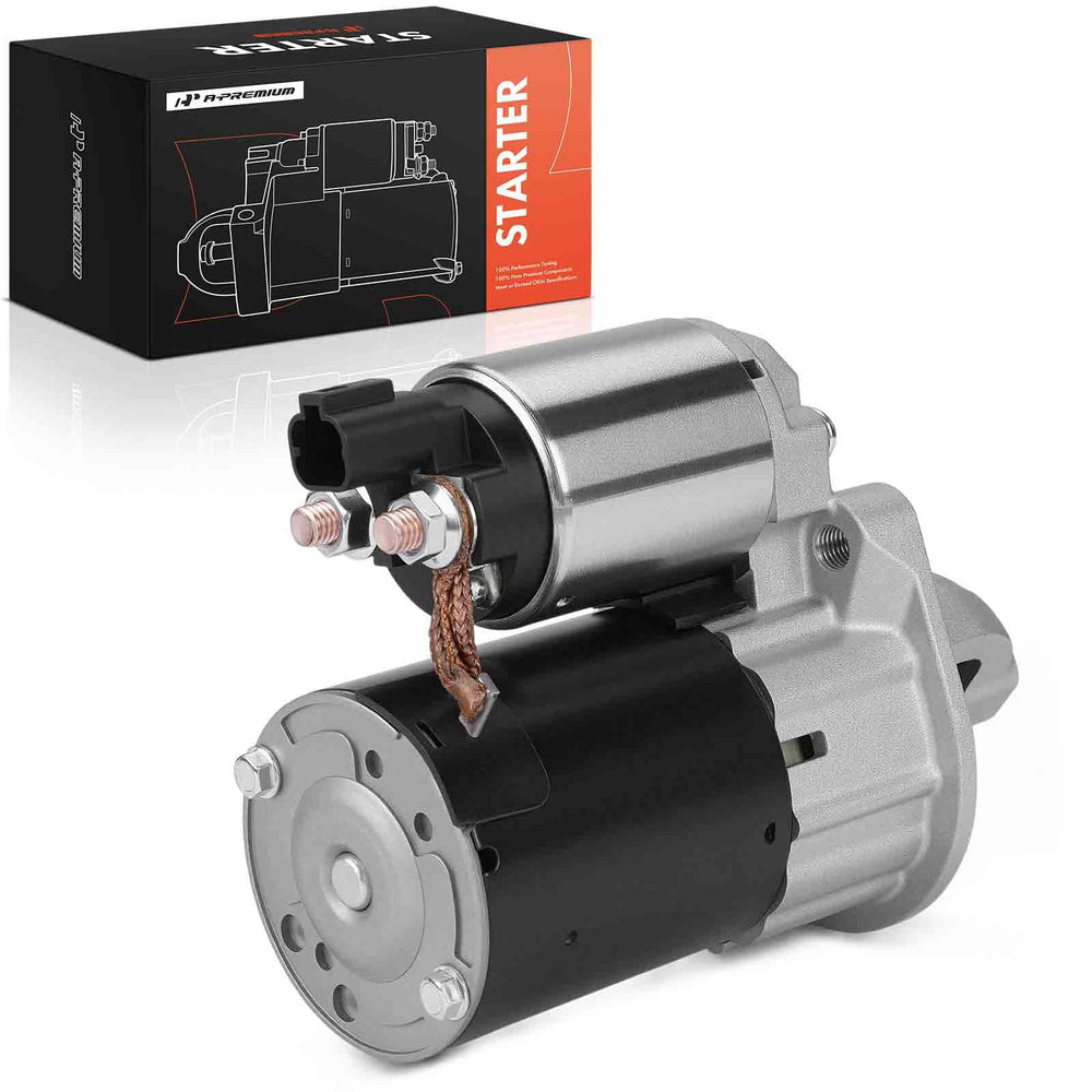 A-Premium starter in mechanic hands demonstrating easy professional installation