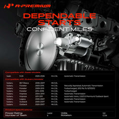 A-Premium starter rear housing view highlighting sturdy construction benefit