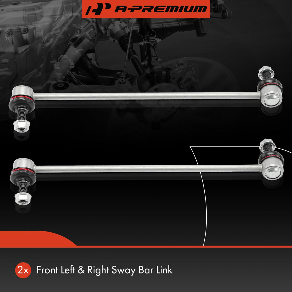 A-Premium sway bar link close-up of aluminum shaft for improved strength