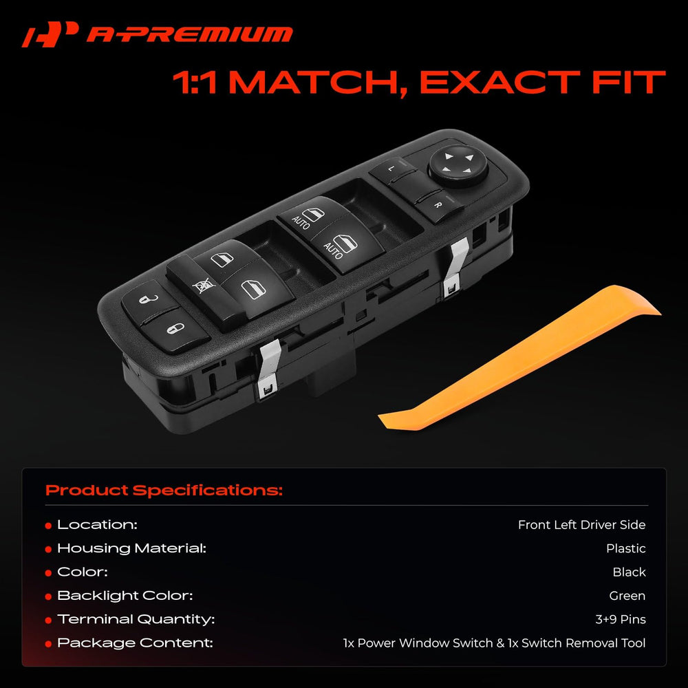 A-Premium close-up of buttons showing dual auto control and durable finish