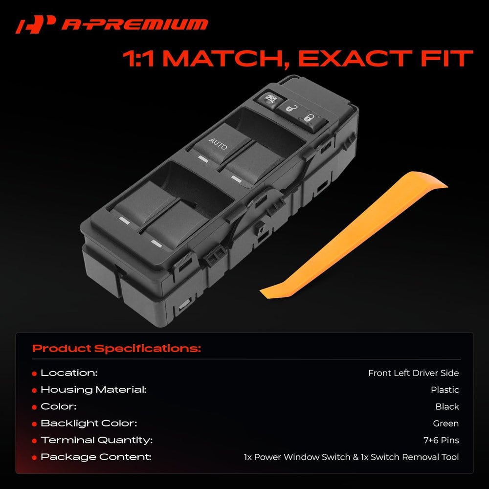 A-Premium switch connector pins detail showing 7+6 pin layout for correct fit