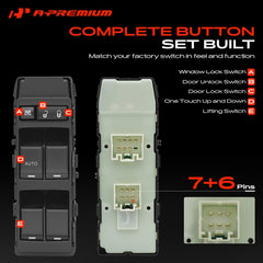 A-Premium switch illuminated green backlight for clear night-time visibility