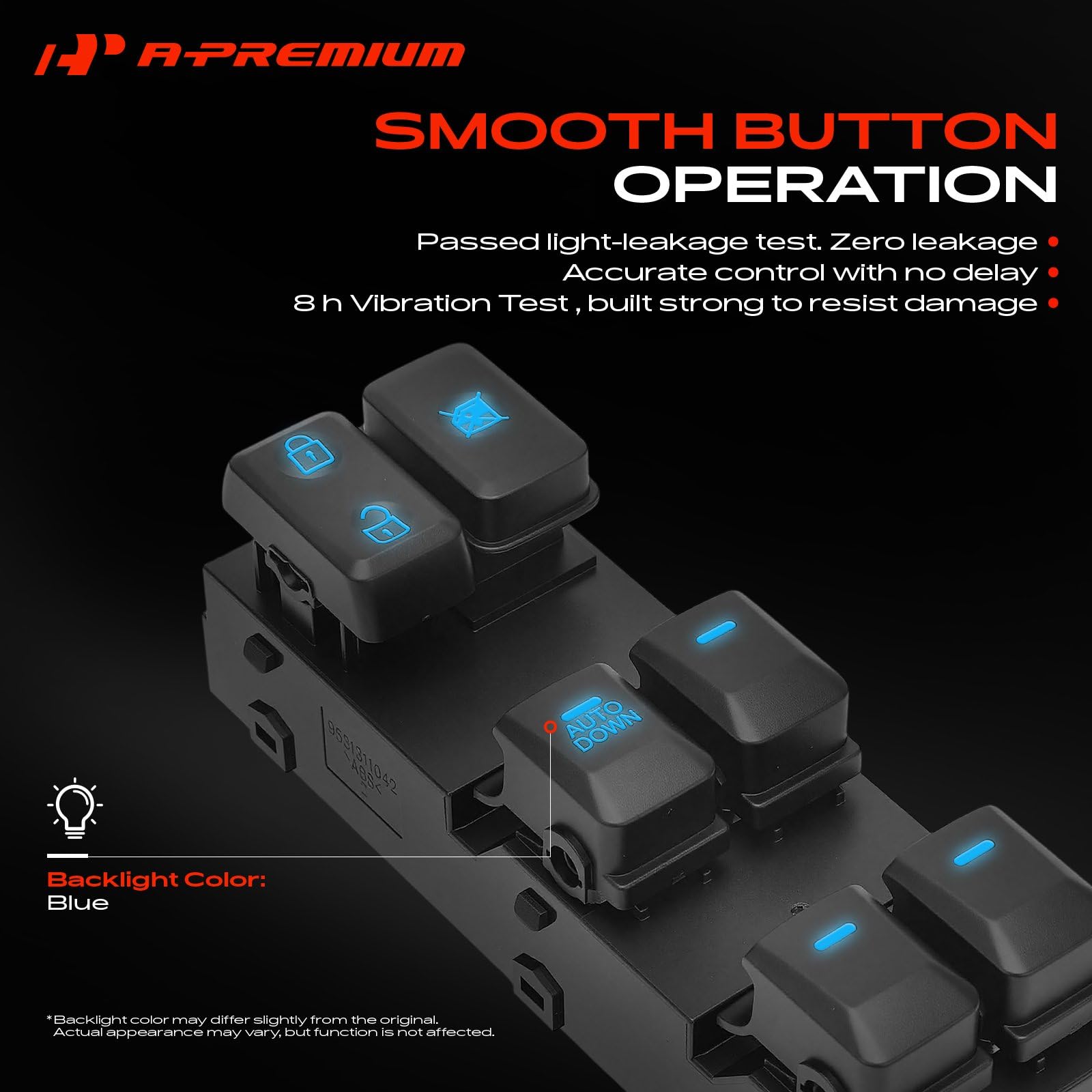 A-Premium switch plastic housing texture for durable construction