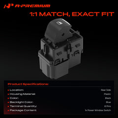 A-Premium side profile showing plastic housing and textured buttons for easy grip