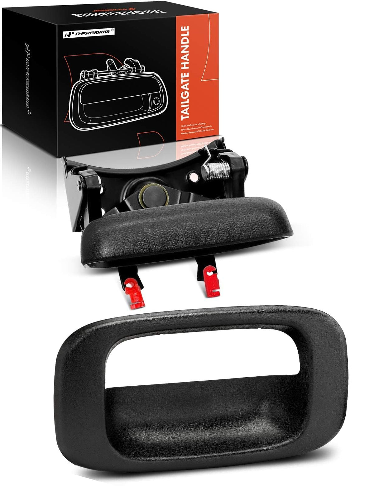 A-Premium front view of tailgate handle showing clean fit and restored function
