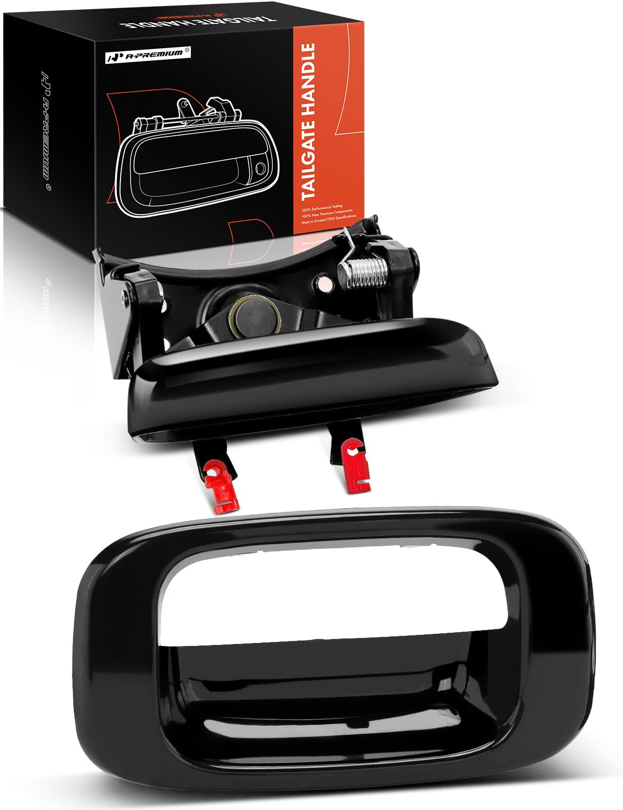 A-Premium front view of tailgate handle showing fit and finish benefit