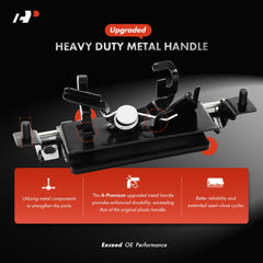 A-Premium handle beside ruler showing scale and fitment accuracy