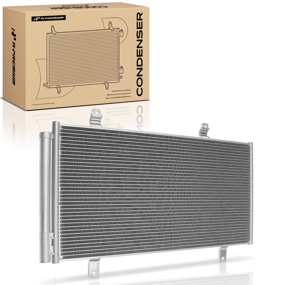 A-Premium technician fitting condenser demonstrating professional install