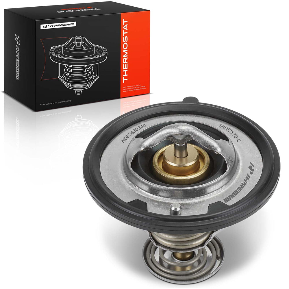 A-Premium thermostat front packaging shows model and compatibility, reassuring fit