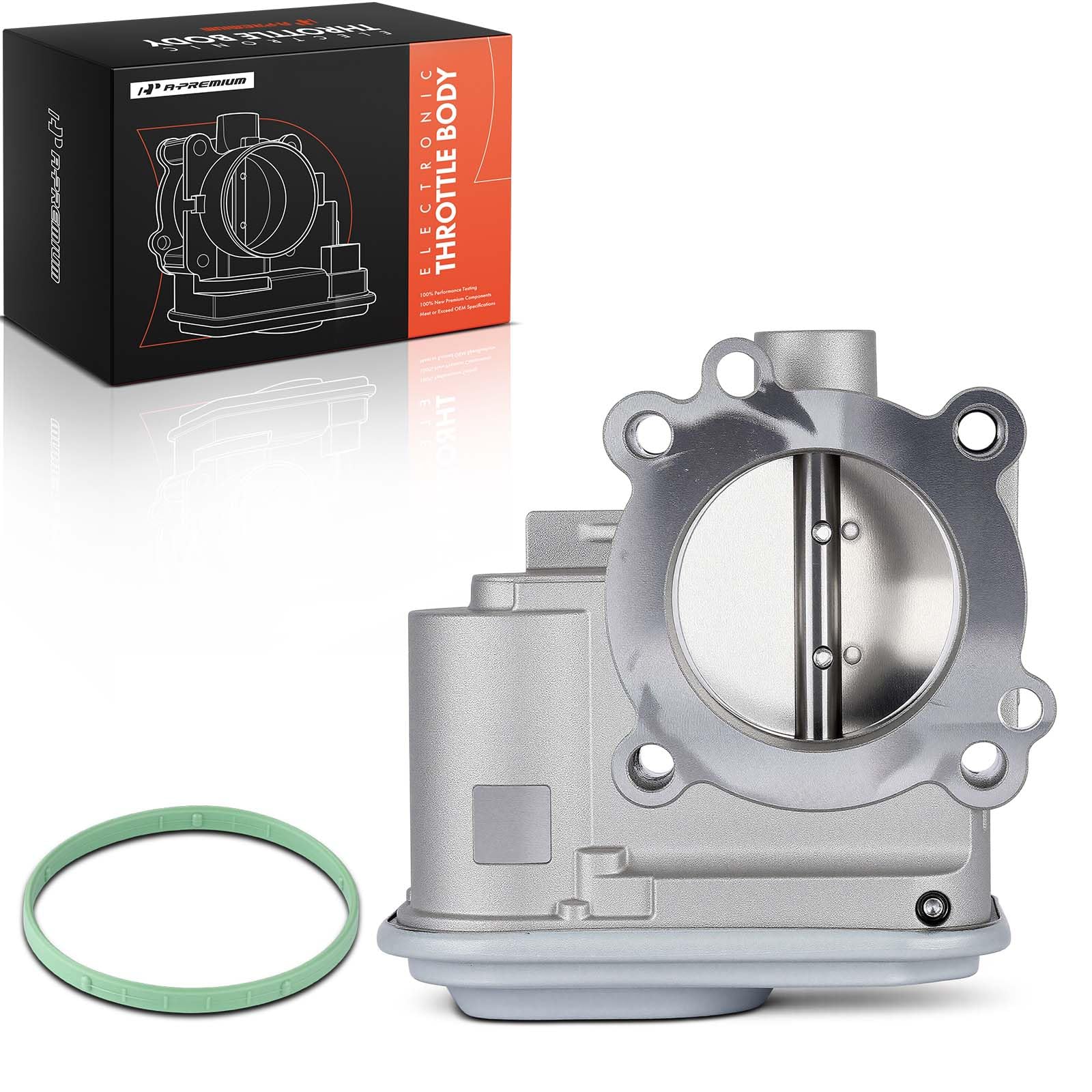 A-Premium throttle body label with reference numbers for accurate part matching